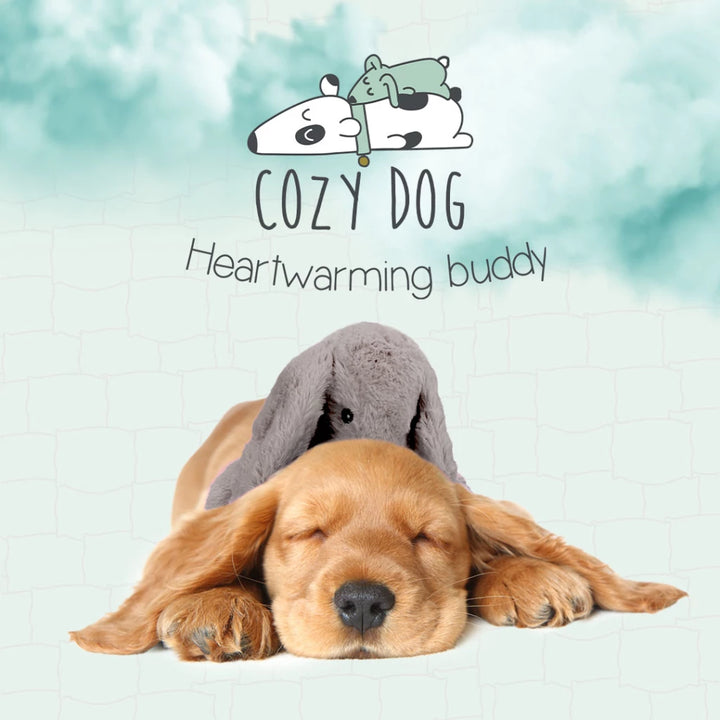 Peluche Conejito Verde Calmante con Calor y Latido para Perros