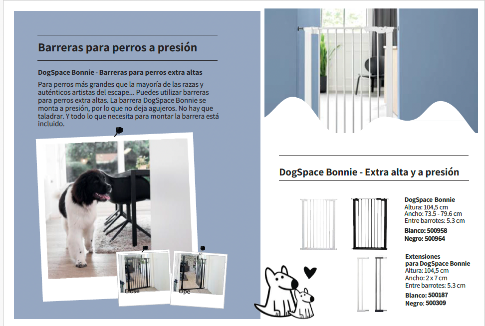 Barrera a Presión Extra-Alta para Perros Grandes Bonnie - DogSpace