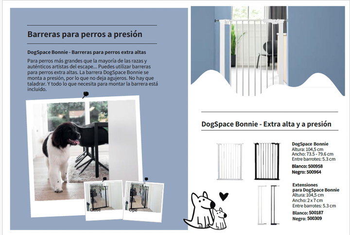 Barrera a Presión Extra-Alta para Perros Grandes Bonnie - DogSpace