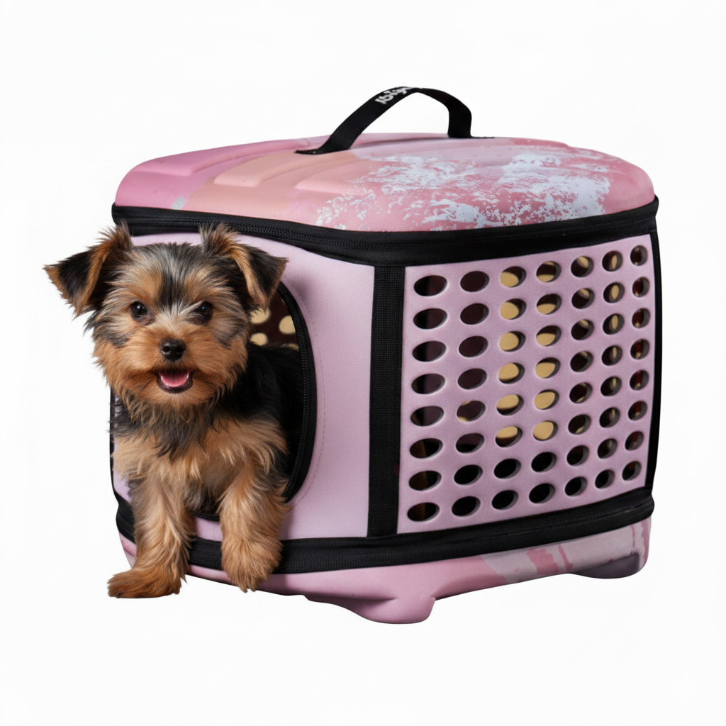 Transportín Plegable Ibiyaya EVA: Seguridad Certificada (Hasta 6 Kg)