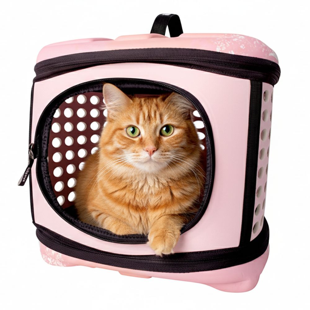 Transportín Plegable Ibiyaya EVA: Seguridad Certificada (Hasta 6 Kg)