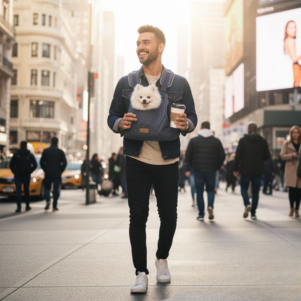 mochila frontal ergonomica para perros pequenos ibiyaya