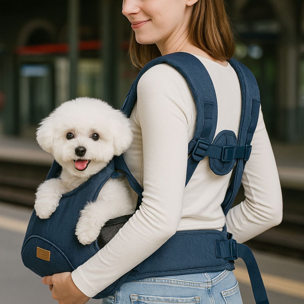 mochila frontal ergonomica para perros pequenos ibiyaya