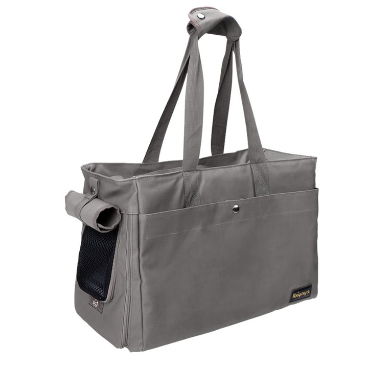 bolso tote ibiyaya gris transporte urbano mascotas