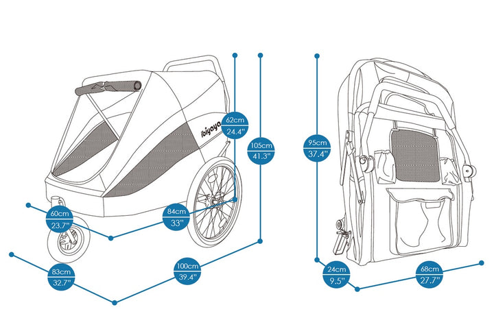Carrito Hércules para perros grandes con movilidad reducida o con artrosis hasta 50kg