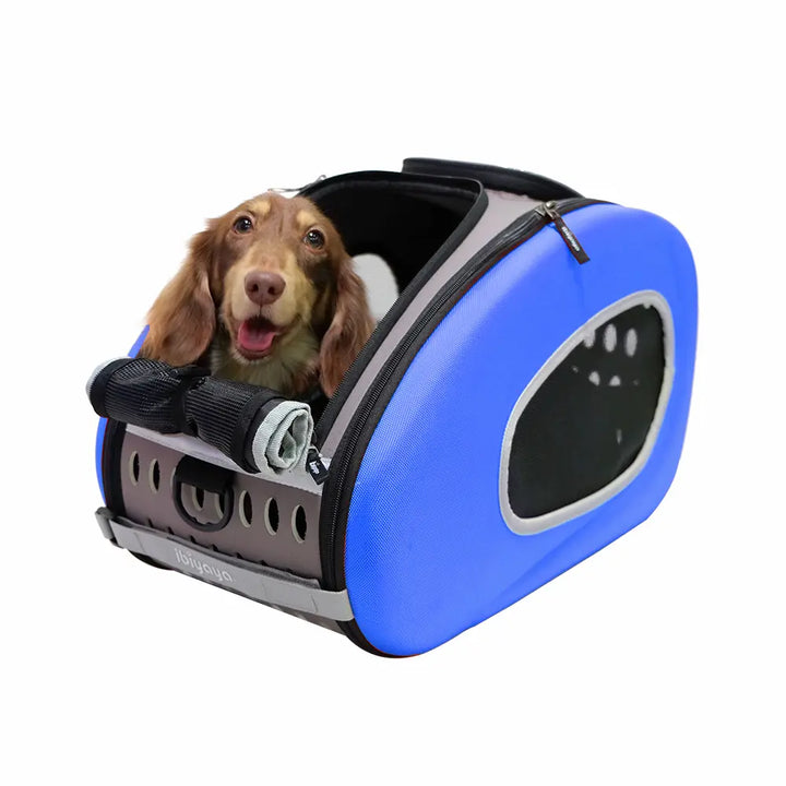 Trolley para Perros y Gatos 4 en 1 de Ibiyaya: Transportín con Ruedas, Mochila y Bolso (Hasta 8 kg)🎁Regalo Premium Incluido 🎁