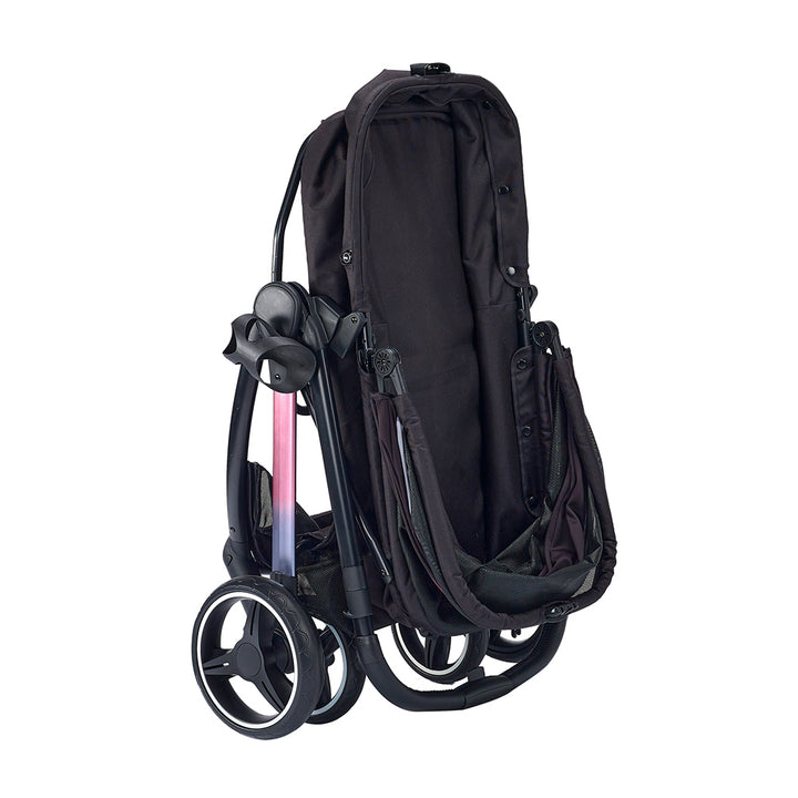 carrito ibiyaya retro luxe negro para perros grandes hasta 25 kg