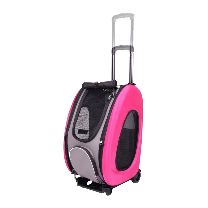 Trolley para Perros y Gatos 4 en 1 de Ibiyaya: Transportín con Ruedas, Mochila y Bolso (Hasta 8 kg) 🎁Regalo Premium Incluido 🎁