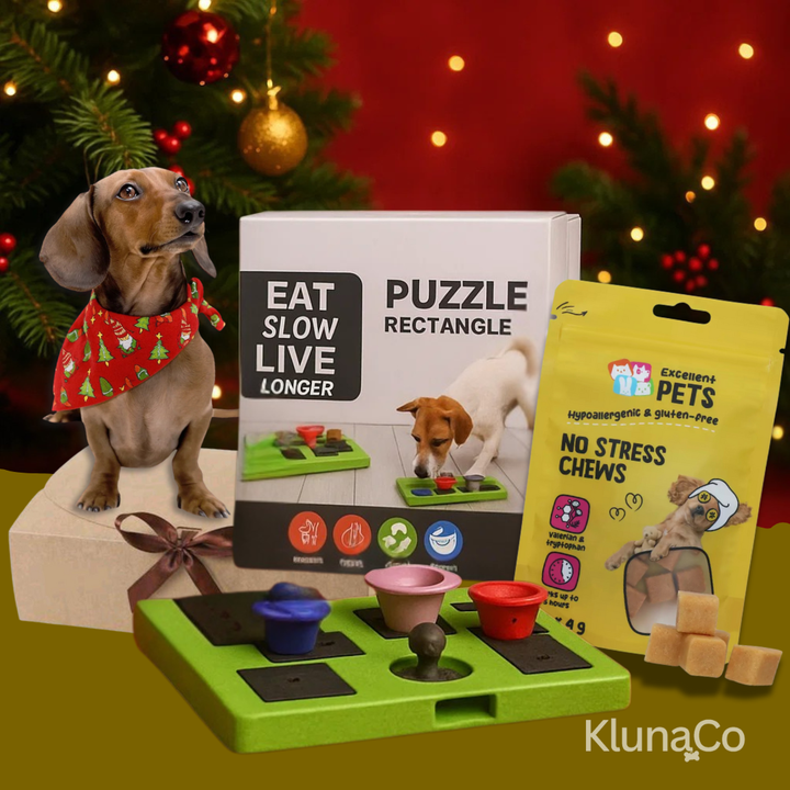 pack navideño anti estrés para perros