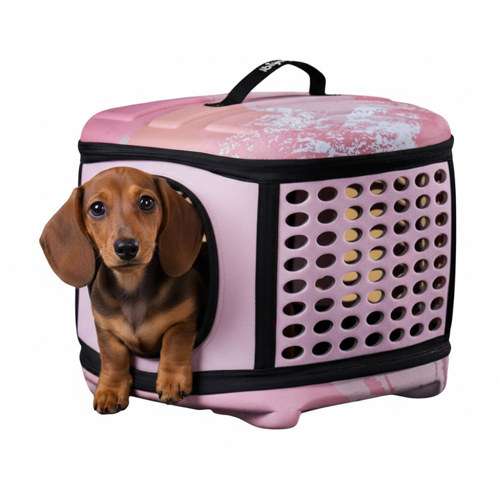 Transportín Plegable Ibiyaya EVA: Seguridad Certificada (Hasta 6 Kg)