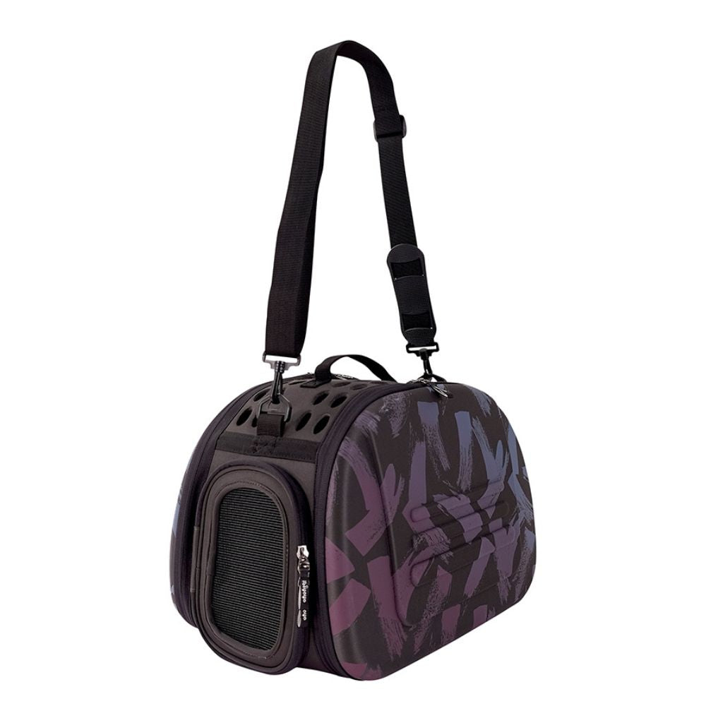 transportin plegable ibiyaya 2 en 1 lila hasta 6 kg